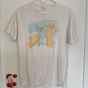 White Graphic Cotton T-Shirt Skater